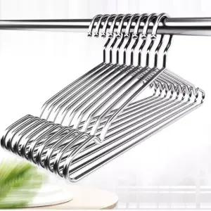 304 고급 스텐 옷걸이 10p 세트 튼튼한옷걸이 코트옷 (WFJ68DY)