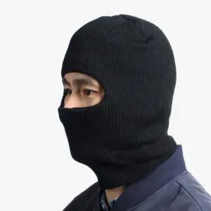 방한 바라클라바 블랙 겨울 니트 복면 모자