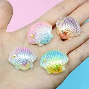 오로라 컬러 조개 장식 수조 어항 꾸미기 구피 키우기 알비노폴레드구피