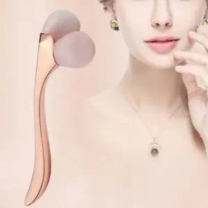 셀프 얼굴 마사지 듀얼 천연 옥롤러 마사지기 지압볼 마사지기 마사지건