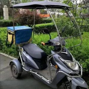 전기 스쿠터 캐노피 삼륜차 방수 시야확보 바이크 커버 시야 비가림막