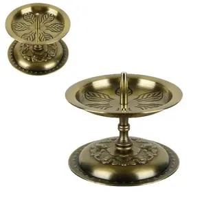 촛대 홀더 낙엽 초받침대-신주 약8.6x7cm 장식촛대 초홀더 초거치대 초받침대