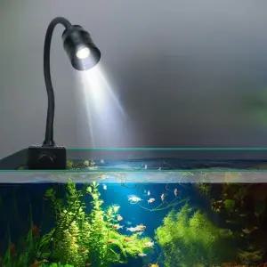 어항 스팟 조명 수초등 해수 스펙트럼 열대어 10W 노브형 옐로우 화이트 3색 1.2cm