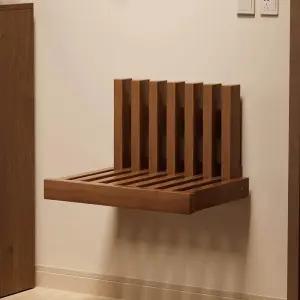 접이식 현관 의자 벽부착 벽고정 공간활용 체어 욕실 스툴