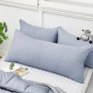 [당일 출고] 베드앤데코 멜란지 등쿠션커버 50x150