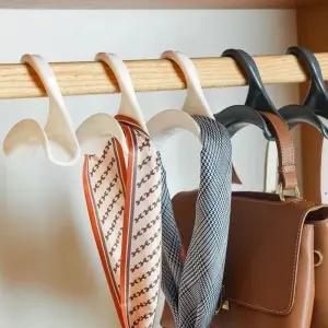 다용도 플라스틱 가방 스카프 걸이 행거가방걸이 책상가방걸이