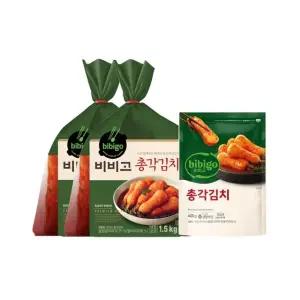 비비고 총각김치 1.5kg x2개+총각김치 400g x1개
