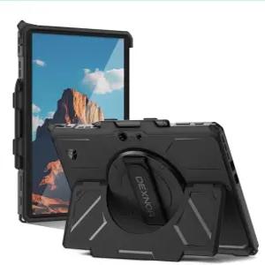 Dexnor for Microsoft Surface Pro 11/10/9 케이스 13인치 2024/2022 360° 회전 핸드 스트랩과 대형