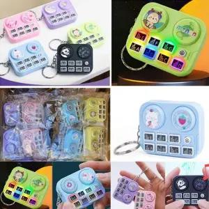 1p 미니머신 뮤직불빛 디제잉 가방 키홀더 L (WFJSPPE)