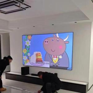 2025 신형 프로젝션 스크린 72-150인치 눈부심 방지 고정 프레임 일반 투사 홈시어터에 최적