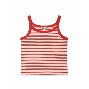 매장정품 와키윌리 WACKY WILLY 우먼스 스트라이프 슬리브리스 레드 WA2502ST71RD 228810