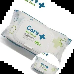 간병용품 대용량 안심 간병전용 물티슈 캡형 한박스 80매X20