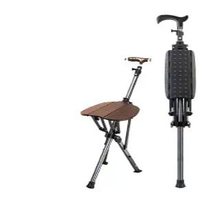 지팡이 의자 효도 휴대용 노인 할머니 블랙 어르신 반자동 경량