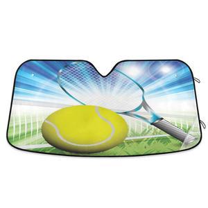 자동차 윈드실드 선쉐이드 전면 선쉐이드 시원하게 선바이저 테니스 차량을 중형으로 접이식 유지합니다 자외선 SUV의 태양열 트럭 보호를 차단하여