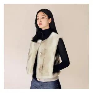 셀렙샵에디션 최초가 59,900 FAUX 밍크 버튼업 베스트1125360