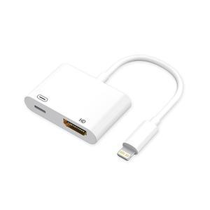 [미국배송] POWER LOGIC 공급이 가능한 BIAZE LIGHTNING에서 HDMI 어댑터 1080P 60HZ - 아이폰호환 14/13/12/11 PRO MAX/X/8/7 아이패드호환 PRO/AIR/MINI용 HD 비디오 변환기(라이트닝에서 어댑터)