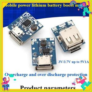 5/10개 리튬 배터리 3V 3.7V 리터 5V 1A 부스트 보드 모바일 파워 충전 보조 모듈 DIY