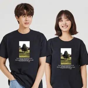 키밍 맨투맨 후드티 나무 데일리티셔츠 커플반팔티 WAE07CA