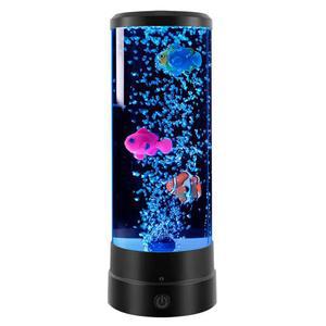 어항 수족관 물고기 램프 리모컨 없음 고양이 물멍 램프 블랙