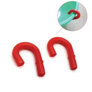 거치대 손잡이 바가지 고리 걸이 호스 2P 물 연결 고무