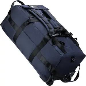 캠핑 스포츠 야외 피크닉 FVDPWYE 더플백 바퀴 여행 가방 접이식 핸드백 다기능 롤링 의류 수하물 파란색