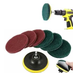 찌든때브러쉬 전동드릴청소수세미 타일 찌든때 회전 자동원형수세미 7종 (WFK9YUK)