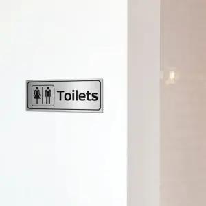 표시판 화장실 안내 스틸 판넬 스티커(일체형) (WFK9ZPX)