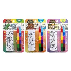 프렌즈 켈라그라피 컬러링 페이퍼 컬러링 롤 테이프