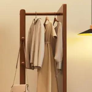 전신거울 행거 회전식 스탠드 이동식 수납장 원목 옷걸이