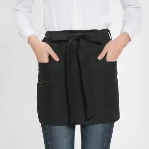 블랙 허리형 엉덩이덮개 주방 1 미니 앞치마 식당