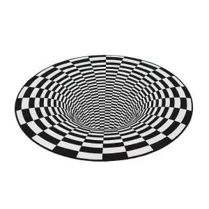 착시매트 블랙홀 함정 이벤트용 러그 입체 원형 100CM