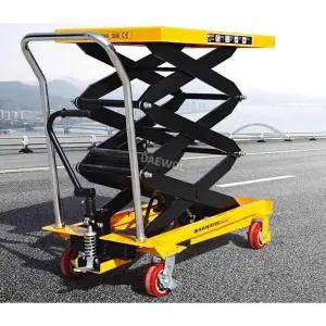 유압식 이동 테이블 800kg 접이식 리프트 책상 리프팅