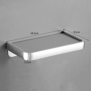 라포식 공간 알루미늄 욕실 랙 전화 선반 싱글 티어 샴푸