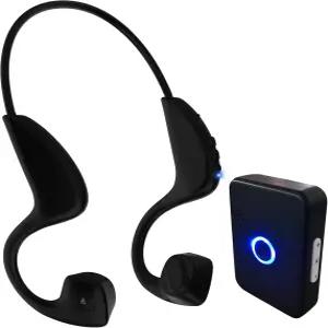 청력 마이크 사운드 송신기가 장착된 무선 골전도 보청기 - 손실이 있는 노인 및 노인을 위한 TV 청취