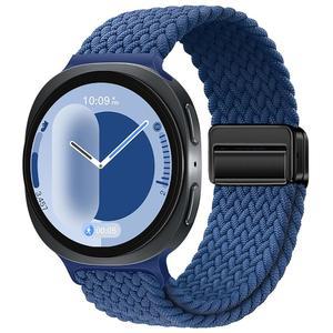 갤럭시 워치 8 밴드 40mm 44mm / 클래식 46mm 울트라 47mm, 나일론 땋은 스트랩 여성용 손목 밴드와 호환되는 스포츠 마그네틱