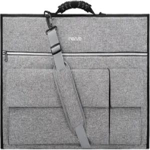 모시오 모니터 휴대용 케이스 27인치 패딩 여행 가방 커버 어깨끈 조절 가능한 보호용 컴퓨터 핸드백 먼지