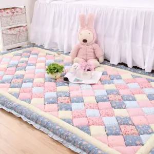 퀼팅 면 러그 거실 세탁가능 누빔 카페트 아이방 사계절 꾸미기