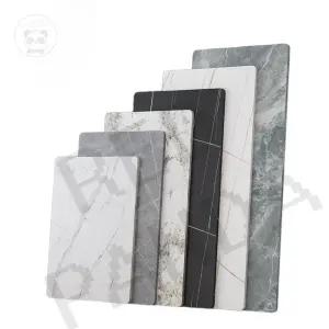 대리석 식탁 테이블 상판 사각 다이닝 탁자 인조 가정용 식당 레드판다몰 거실 주방 교체용 다용도 라운드