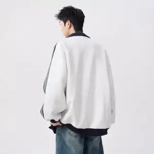 남사친 겨울 가을 트레이닝 기모 점퍼 도톰 스트라이프 카디건 재킷 패피4