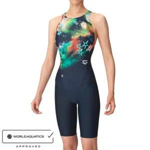 아레나 여자 선수용 5부 반전신 수영복 F160240 경기용