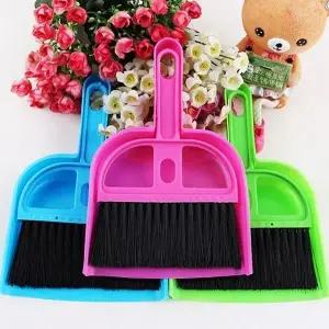 미니 핸디 빗자루 쓰레받이 세트 책상 실내 청소 도구 (WFKAL96)