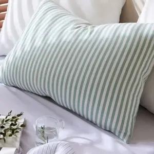 베개나라 해피니 선염리플 별매 베개 카나 스트라이프 그린 솜 누빔 커버 (WFKAGR6)