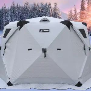 빙어 낚시 육각 큐브 겨울 오각 방한 누빔텐트 얼음낚시 웜홀 인조가죽 원터치 얼음 대각