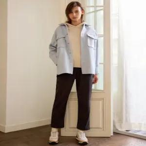 여성 이지 코듀로이팬츠 그레이