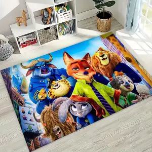매트 카펫 러그 카페트 27가지 스타일 주토피아 쥬디 닉 만화 침실 거실 소파 현관 집 장 대형미끄럼 방지