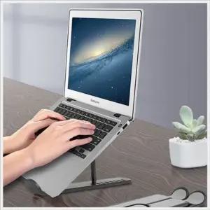 각도조절 노트북 태블릿 스탠드 받침대 거치대 쿨러 화이트 (WFKAELE)