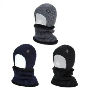 비니 넥워머 세트 롱비니 비니모자 러닝 니트 챙없는 모자 두건 스키장 빅사이즈 J7