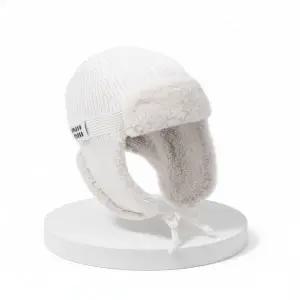 [미우미우]25FW 울 캐시미어 시어링 트래퍼 햇 5HC386 2CSR F0009 817542