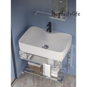 라포식 심플 세면대 캐비닛 조합 벽걸이 미니 소형 아파트 욕실 화장실 발코니