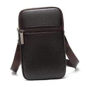 [하프클럽/]크로스백 남성 미니 여행용 백 폰 가방 소가죽